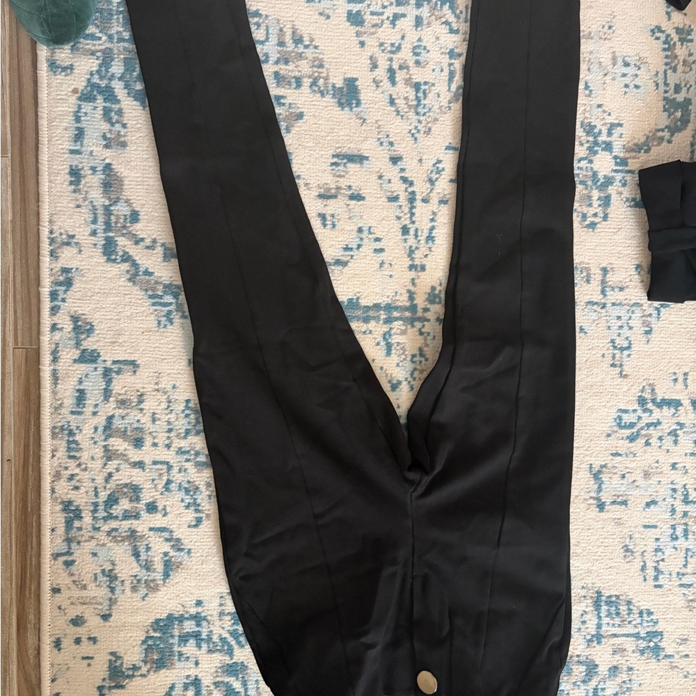 Zara Black Garment with Button Accent